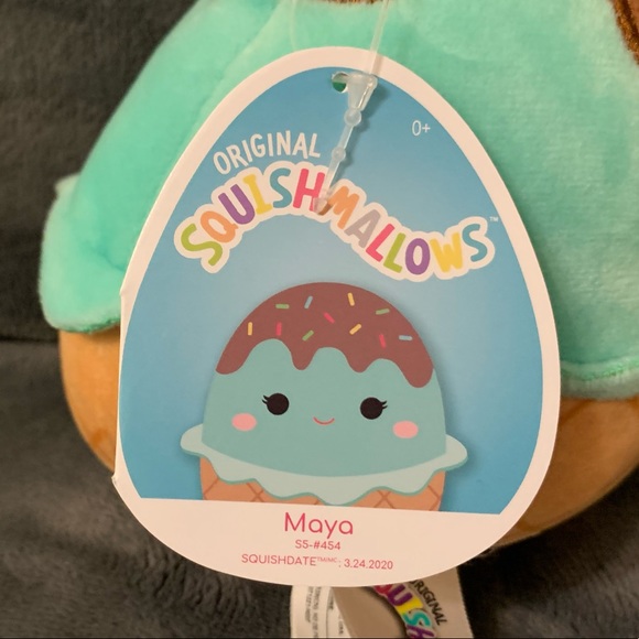 Kellytoy Squishmallow Maya Mint Ice Cream Sundae Plush Toy Stuffed Animal 5” - Picture 8 of 9